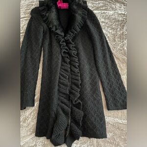 Talk of the Walk Pointelle Knit sweater/jacket